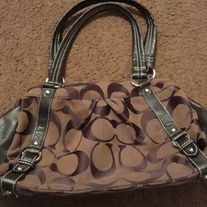 Brown coach purse